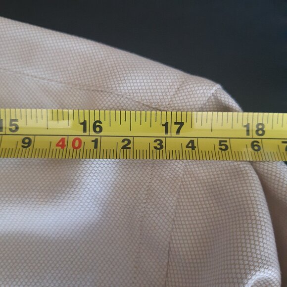 Hugo Boss SZ 15.5 100% Cotton Men's Woven Tan Button Up Shirt - Picture 13 of 16